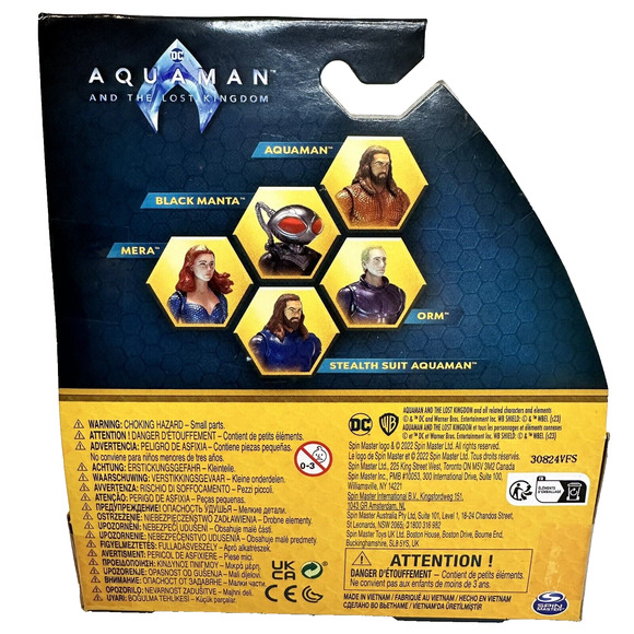 Aquaman & The‎ Lost Kingdom ORM Spin Master DC 4" Action Figure Collectible NEW - Picture 2 of 10